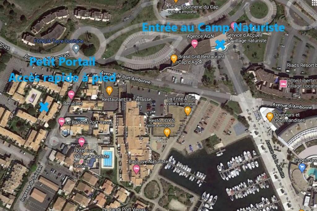 Cap D'Agde - Residence Estivales - Proche Naturiste - Terrasse - Wifi - Parking - Piscine - Clim 外观 照片